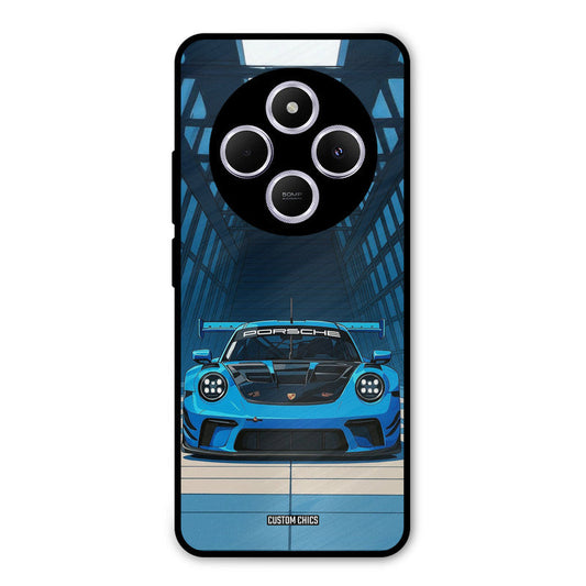 Blue Porsche Poco M7 Mobile Back Cover - Car&Bike PrintShield Case