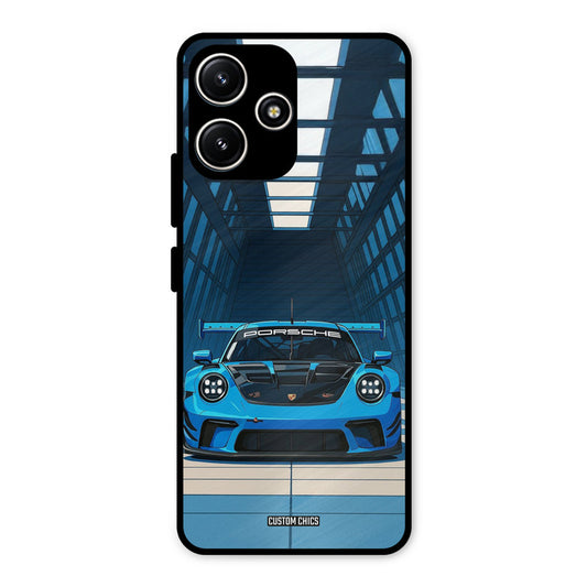 Blue Porsche Redmi 12 5G Mobile Back Cover - Car&Bike PrintShield Case