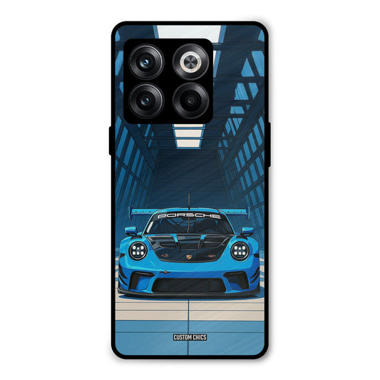 Blue Porsche Oneplus 10T Mobile Back Cover - Car&Bike PrintShield Case