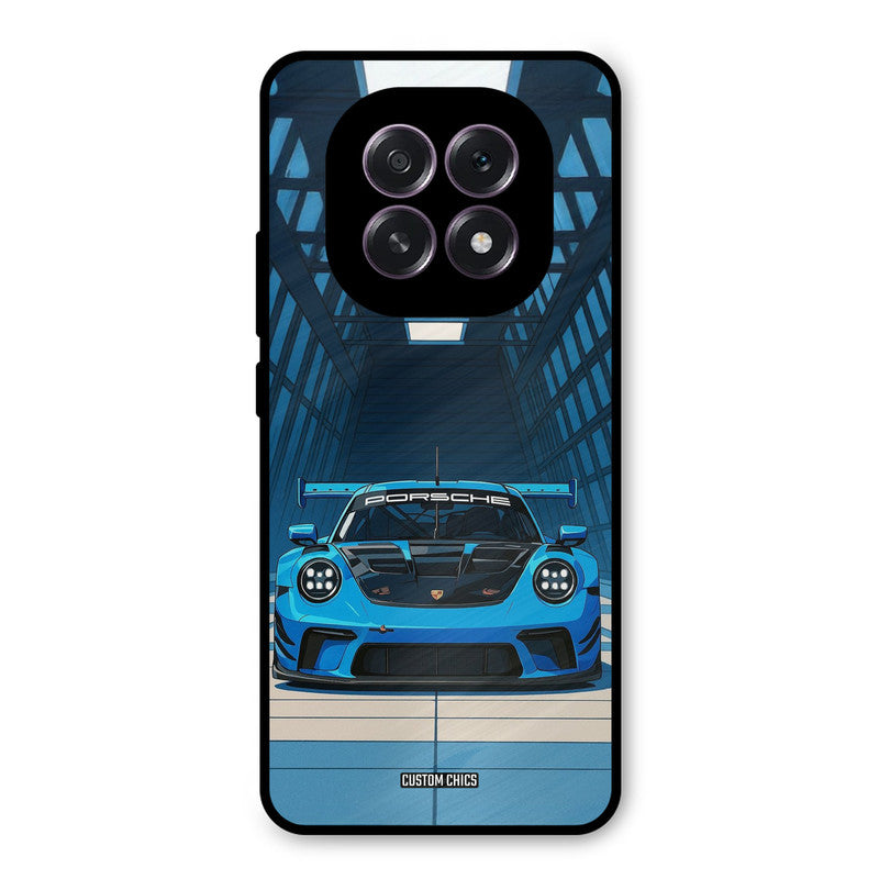 Blue Porsche Oppo F29 Mobile Back Cover - Car&Bike PrintShield Case