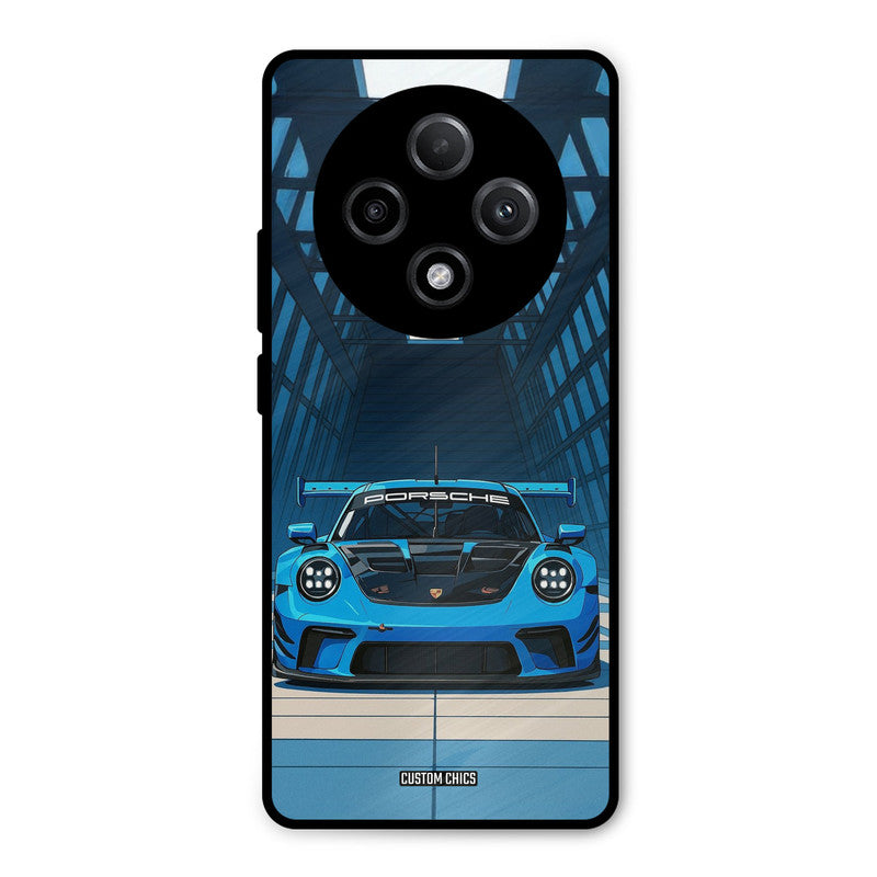 Blue Porsche Oppo F27 Pro Plus 5G Mobile Back Cover - Car&Bike PrintShield Case