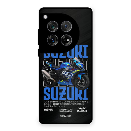 Blue Suzuki OnePlus 12 Mobile Back Cover - Car&Bike PrintShield Case