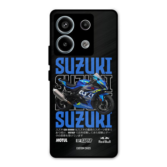 Blue Suzuki Redmi Note 13 Pro 5G Mobile Back Cover - Car&Bike PrintShield Case