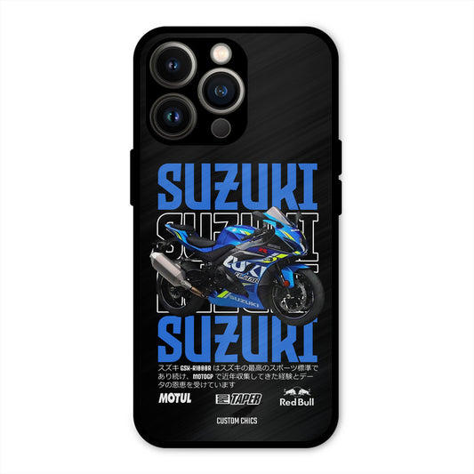 Blue Suzuki iPhone 13 Pro Mobile Back Cover - Car&Bike PrintShield Case