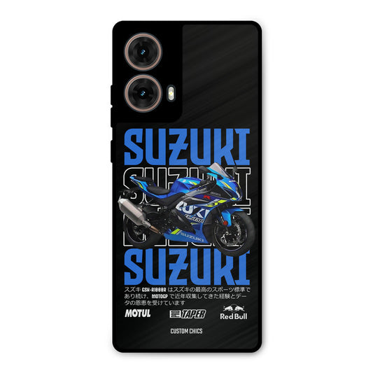 Blue Suzuki Moto G85 Mobile Back Cover - Car&Bike PrintShield Case
