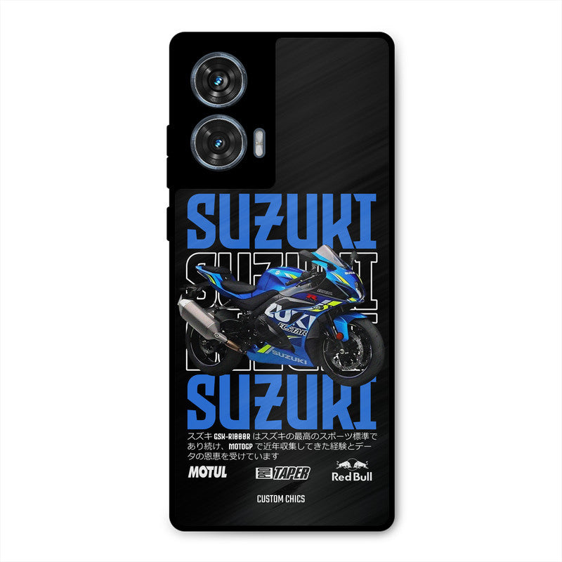 Blue Suzuki Moto G96 Mobile Back Cover - Car&Bike PrintShield Case