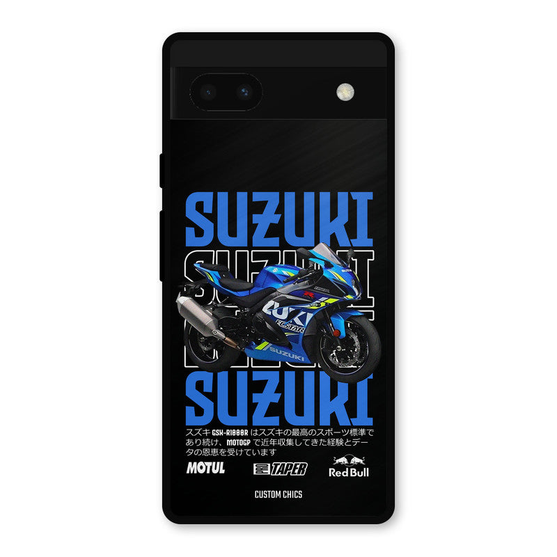 Blue Suzuki Google Pixel 6a Mobile Back Cover - Car&Bike PrintShield Case