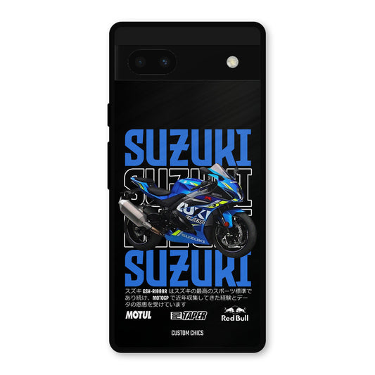 Blue Suzuki Google Pixel 6a Mobile Back Cover - Car&Bike PrintShield Case
