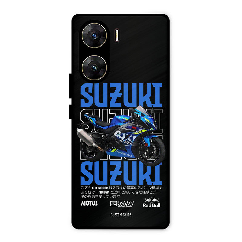 Blue Suzuki Vivo V29e Mobile Back Cover - Car&Bike PrintShield Case