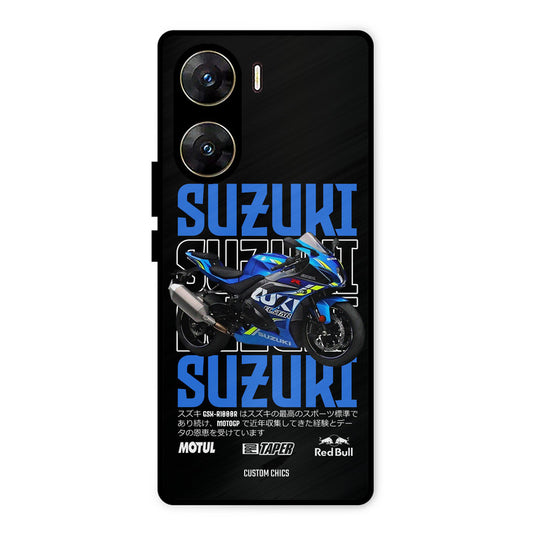 Blue Suzuki Vivo V29e Mobile Back Cover - Car&Bike PrintShield Case