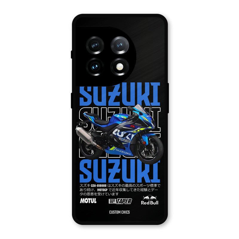 Blue Suzuki OnePlus 11 Mobile Back Cover - Car&Bike PrintShield Case
