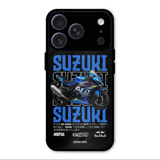 Blue Suzuki iPhone 17 Pro Mobile Back Cover - Car&Bike PrintShield Case