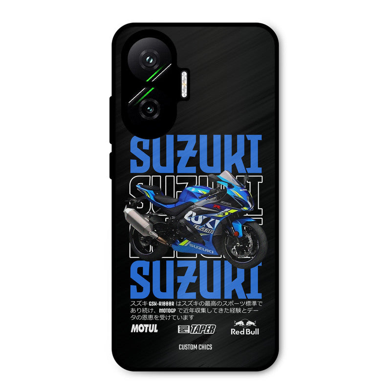 Blue Suzuki Poco F7 5G Mobile Back Cover - Car&Bike PrintShield Case