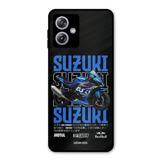 Blue Suzuki Motorola G64 5G Mobile Back Cover - Car&Bike PrintShield Case