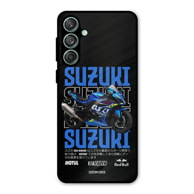 Blue Suzuki Samsung Galaxy M55 5G Mobile Back Cover - Car&Bike PrintShield Case