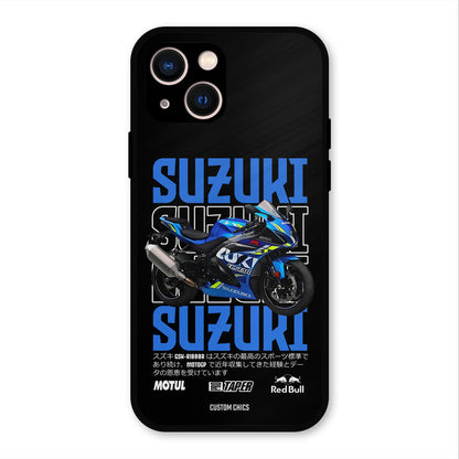 Blue Suzuki iPhone 13 Mobile Back Cover - Car&Bike PrintShield Case