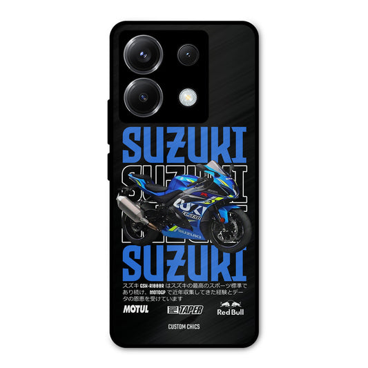 Blue Suzuki Poco X6 Mobile Back Cover - Car&Bike PrintShield Case
