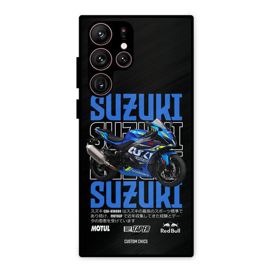 Blue Suzuki Samsung Galaxy S22 Ultra Mobile Back Cover - Car&Bike PrintShield Case