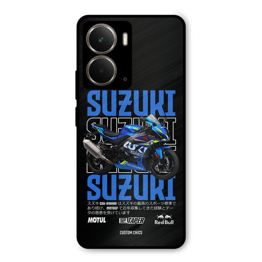 Blue Suzuki Realme P3 Mobile Back Cover - Car&Bike PrintShield Case