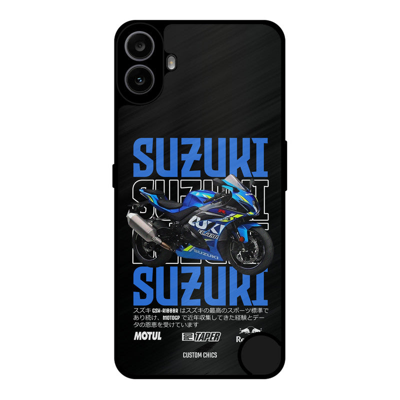 Blue Suzuki Nothing CMF Phone 1 Mobile Back Cover - Car&Bike PrintShield Case