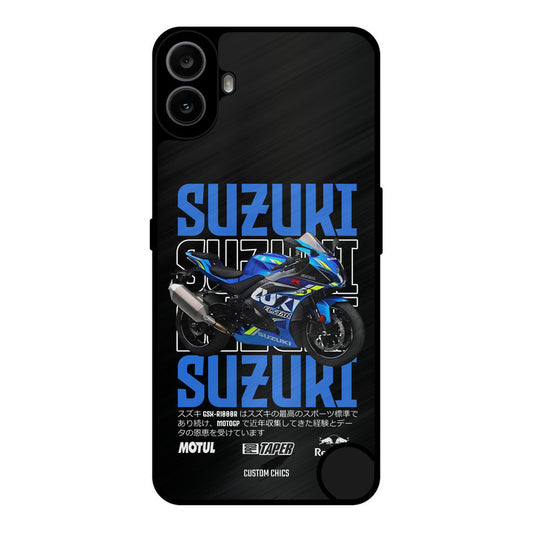 Blue Suzuki Nothing CMF Phone 1 Mobile Back Cover - Car&Bike PrintShield Case