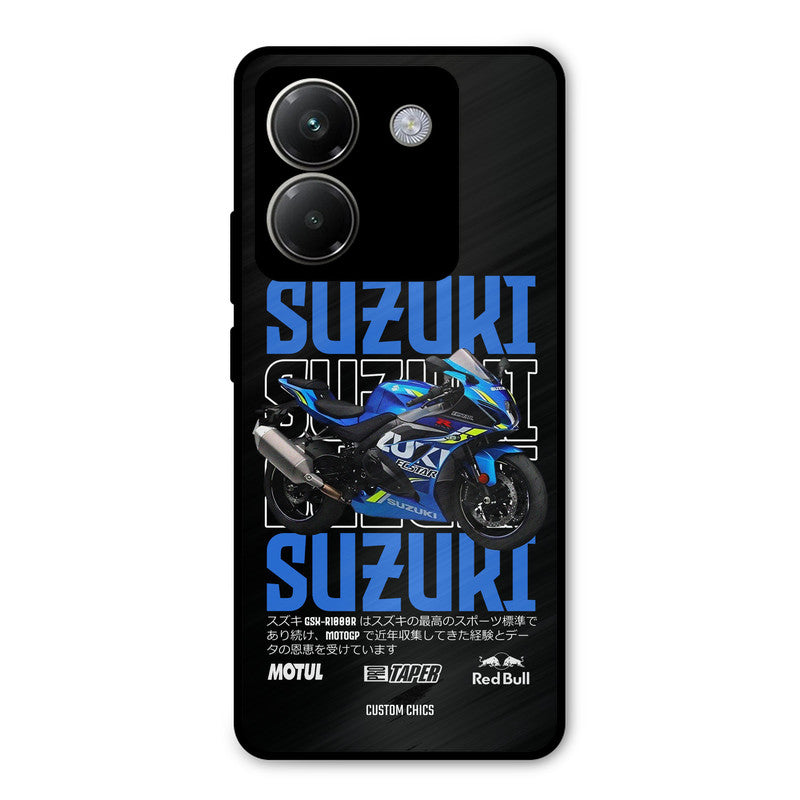 Blue Suzuki Poco M7 Pro Mobile Back Cover - Car&Bike PrintShield Case