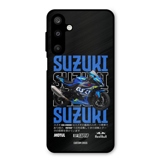 Blue Suzuki Samsung Galaxy M16 Mobile Back Cover - Car&Bike PrintShield Case