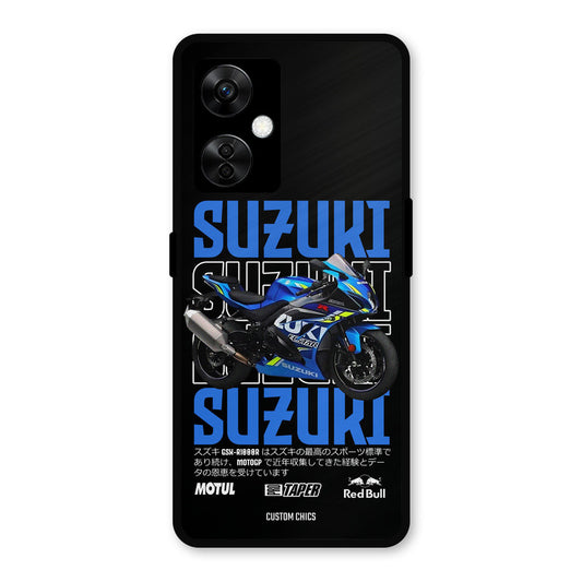 Blue Suzuki OnePlus Nord CE 3 Lite Mobile Back Cover - Car&Bike PrintShield Case