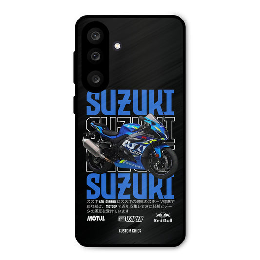 Blue Suzuki Samsung Galaxy M56 Mobile Back Cover - Car&Bike PrintShield Case
