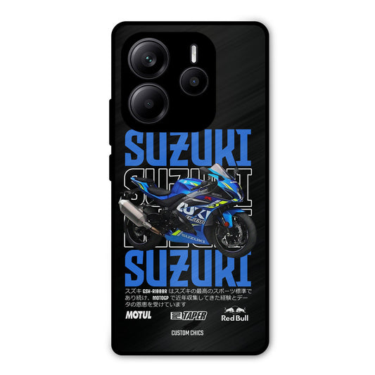 Blue Suzuki Redmi Note 14 Mobile Back Cover - Car&Bike PrintShield Case