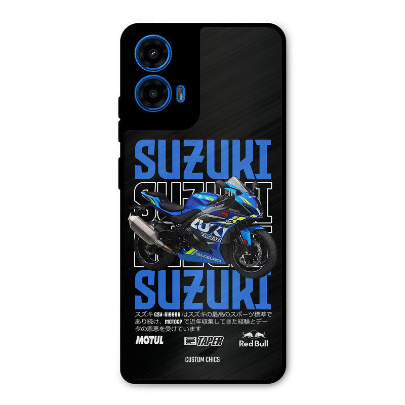 Blue Suzuki Moto G45 Mobile Back Cover - Car&Bike PrintShield Case