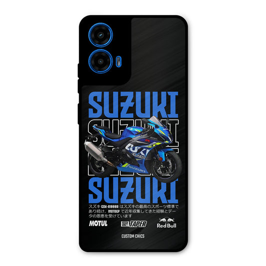 Blue Suzuki Moto G45 Mobile Back Cover - Car&Bike PrintShield Case