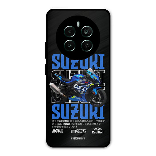 Blue Suzuki Realme 12 Plus Mobile Back Cover - Car&Bike PrintShield Case