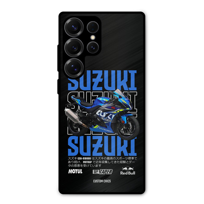 Blue Suzuki Samsung Galaxy S25 Ultra Mobile Back Cover - Car&Bike PrintShield Case