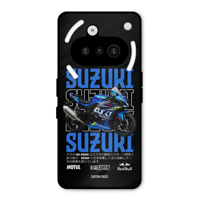 Blue Suzuki Nothing Phone 3A Mobile Back Cover - Car&Bike PrintShield Case