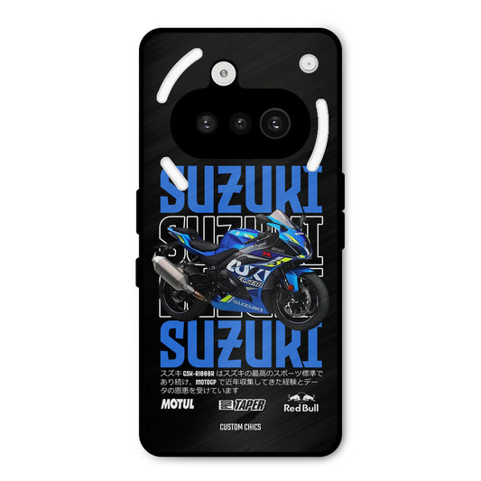Blue Suzuki Nothing Phone 3A Mobile Back Cover - Car&Bike PrintShield Case