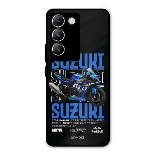 Blue Suzuki Vivo Y200e Mobile Back Cover - Car&Bike PrintShield Case