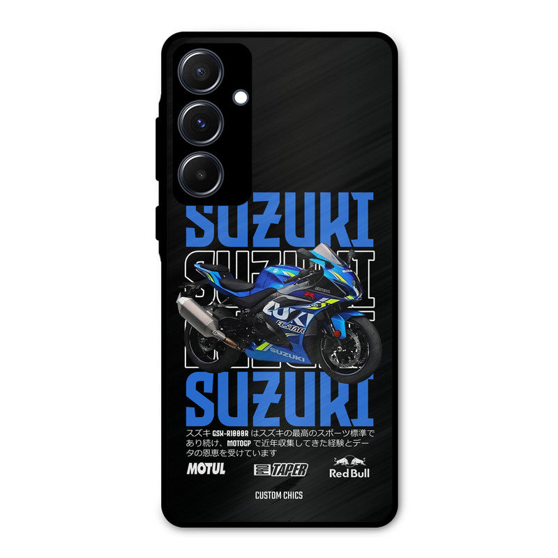 Blue Suzuki Samsung Galaxy A55 5G Mobile Back Cover - Car&Bike PrintShield Case