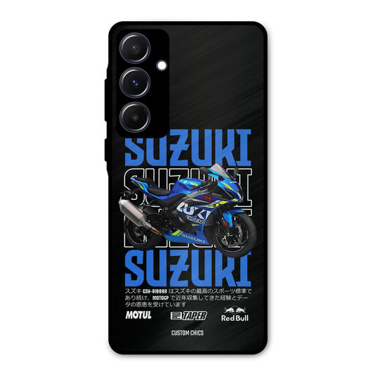 Blue Suzuki Samsung Galaxy A55 5G Mobile Back Cover - Car&Bike PrintShield Case