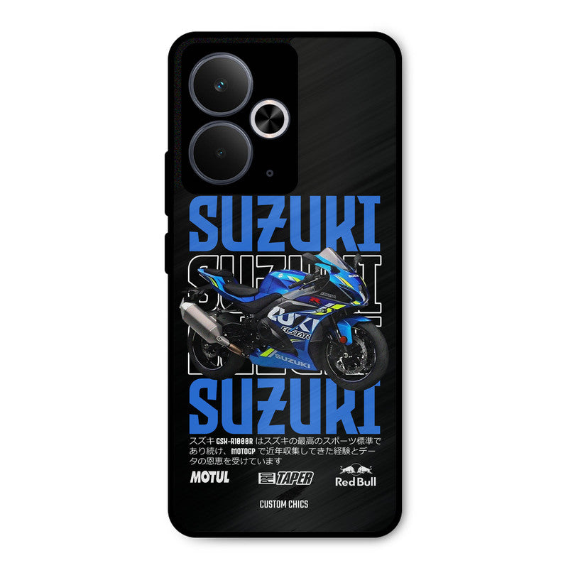 Blue Suzuki Realme 14T Mobile Back Cover - Car&Bike PrintShield Case