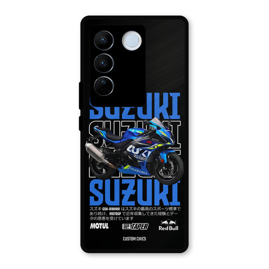 Blue Suzuki Vivo V27 Pro Mobile Back Cover - Car&Bike PrintShield Case