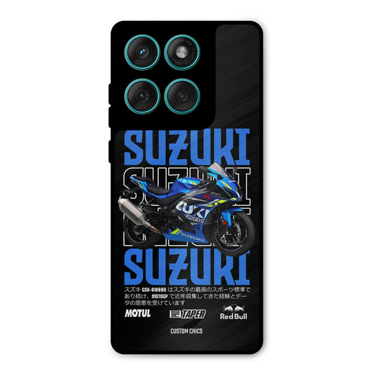 Blue Suzuki Motorola Edge 60 Mobile Back Cover - Car&Bike PrintShield Case