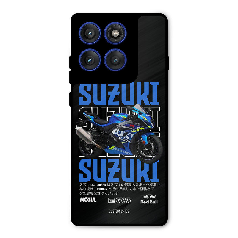 Blue Suzuki Motorola Edge 60 Pro Mobile Back Cover - Car&Bike PrintShield Case