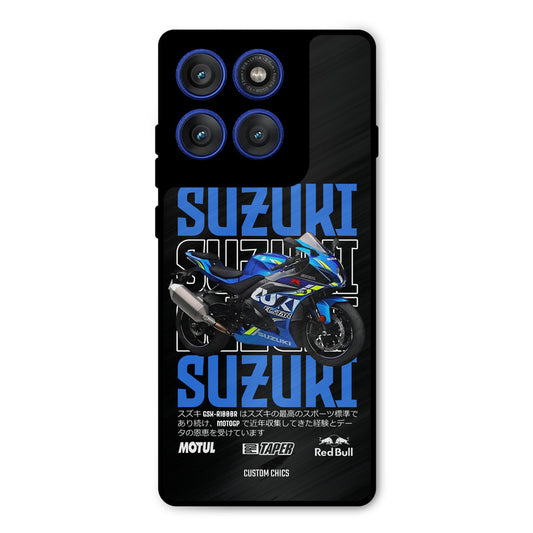 Blue Suzuki Motorola Edge 60 Pro Mobile Back Cover - Car&Bike PrintShield Case