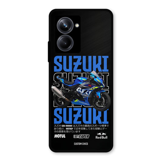 Blue Suzuki Realme 10 Pro Mobile Back Cover - Car&Bike PrintShield Case