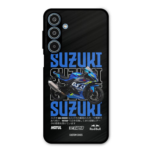Blue Suzuki Samsung Galaxy M35 5G Mobile Back Cover - Car&Bike PrintShield Case