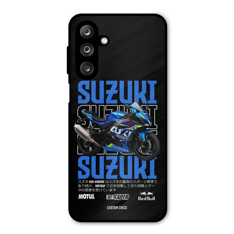 Blue Suzuki Samsung Galaxy M36 Mobile Back Cover - Car&Bike PrintShield Case