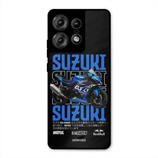Blue Suzuki Motorola Edge 50 Pro Mobile Back Cover - Car&Bike PrintShield Case