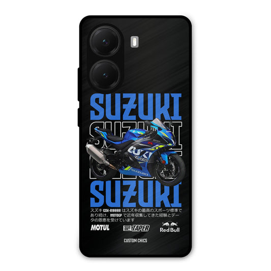 Blue Suzuki Poco X7 Pro Mobile Back Cover - Car&Bike PrintShield Case