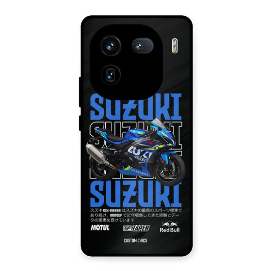 Blue Suzuki iQOO 12 Mobile Back Cover - Car&Bike PrintShield Case